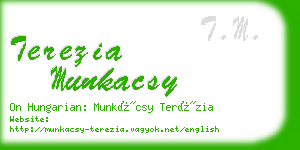 terezia munkacsy business card